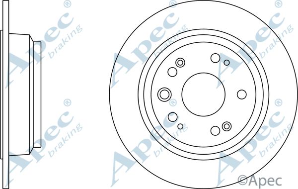 APEC BRAKING Jarrulevy DSK2494